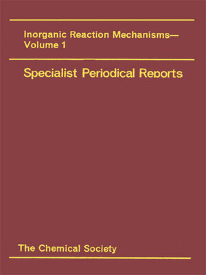 cover image of Inorganic Reaction Mechanisms, Volume 1